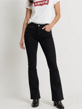 Levi’s 515 Bootcut Jeans Women’s 28x32 Black Mid Rise Stretch Denim